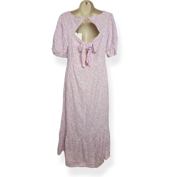 Who What Wear  Floral Orchid Bouquet Maxi Dress Small - Picture 2 of 4